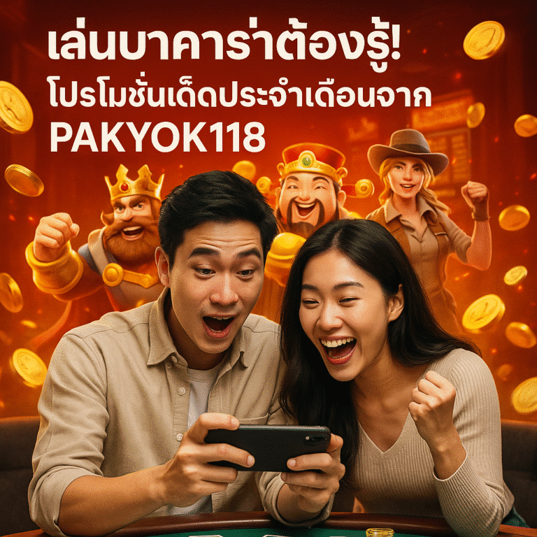 เล่นบาคาร่าต้องรู้! โปรโมชั่นเด็ดประจำเดือนจาก PAKYOK118