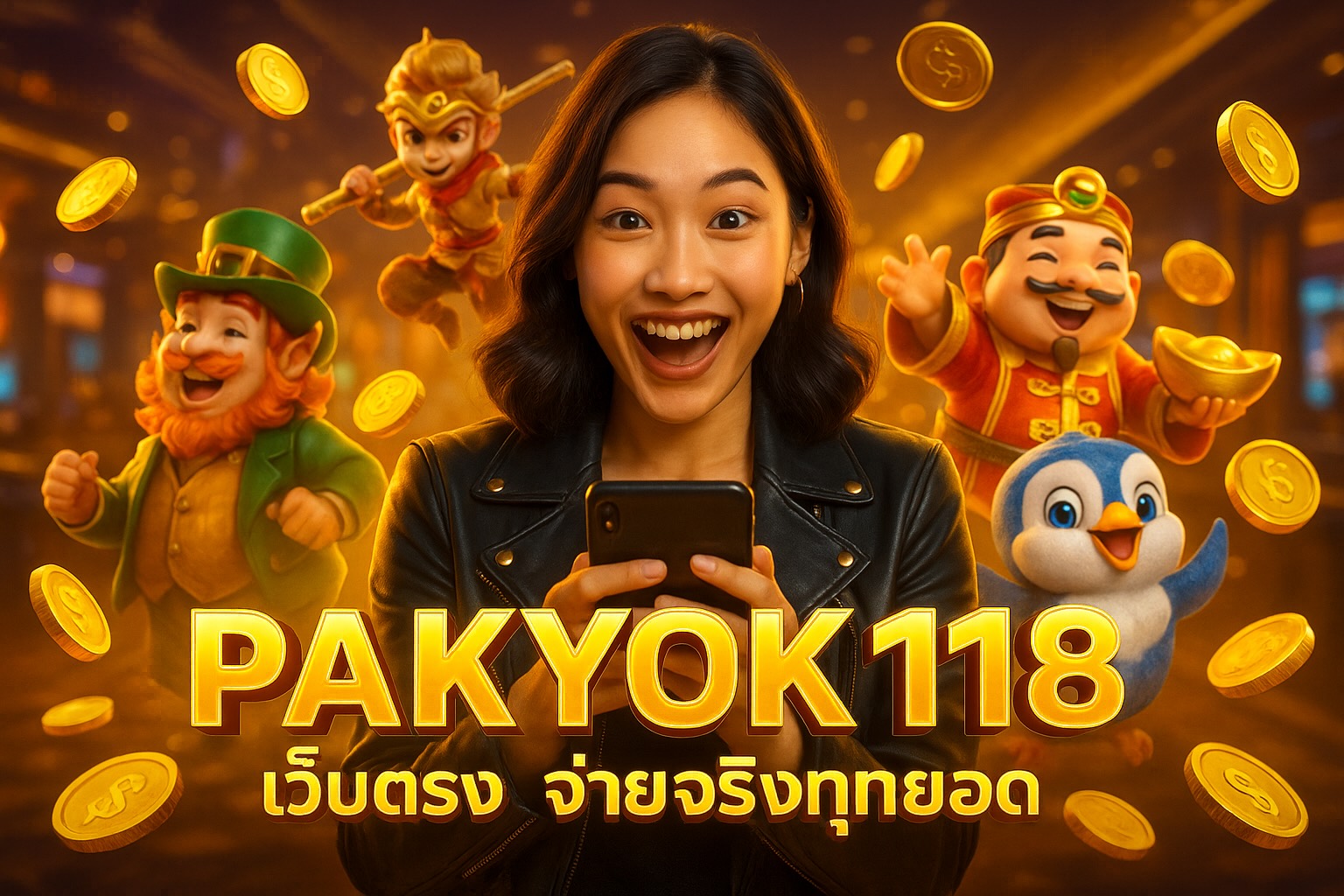 PAKYOK118 สมัครสล็อตรับโบนัสฟรี ทำกำไรเข้ากระเป๋าได้ทุกเกม