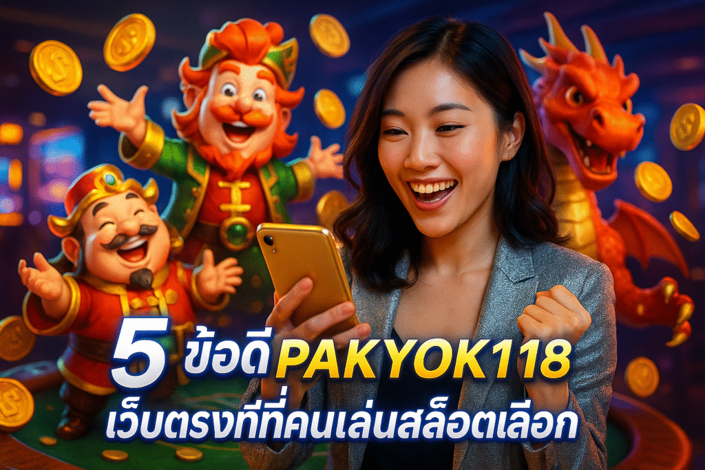 5 ข้อดี PAKYOK118 เว็บตรงที่คนเล่นสล็อตเลือก