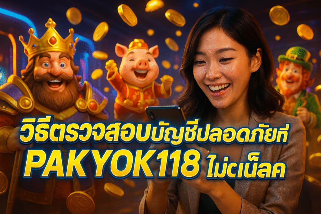 วิธีตรวจสอบบัญชีปลอดภัยที่ PAKYOK118 ไม่โดนล็อค